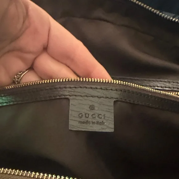 Authentic Gucci Beige and Dark Brown bag - Picture 9 of 15